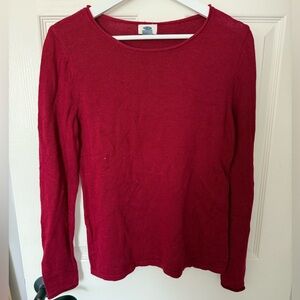 Old Navy Rich Red Long Sleeve Tee
